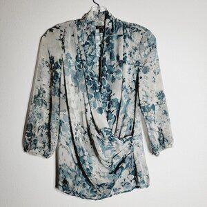 Talbots 2 Piece Top Size 2 Cami Draped‎ Neck 3/4 Sleeve Blouse NWT